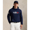 Ralph Lauren 2025 Ryder Cup Loopback Fleece Hoodie in Refined Navy - Modeled Video