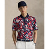 Ralph Lauren 2025 Ryder Cup Performance Fan Polo Shirt in Refined Navy Multi - Modeled Video