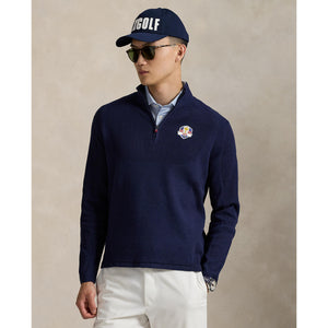 Ralph Lauren 2025 Ryder Cup Performance Sweater in Refined Navy - Modeled Video