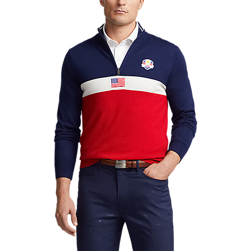 Ralph Lauren 2023 Ryder Cup Official Team Uniform 1/4 Pullover Sweater