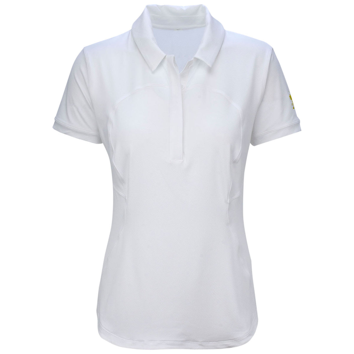 lululemon Women&#39;s Quick Drying Short Sleeve Polo in White- Front View