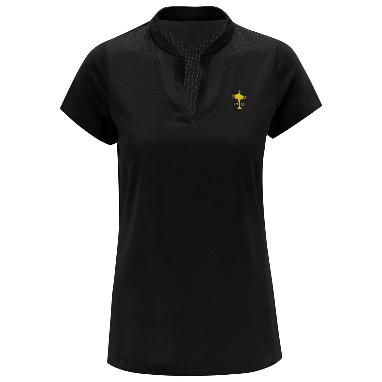 Nike Women's Ace Polo in Black- Front View