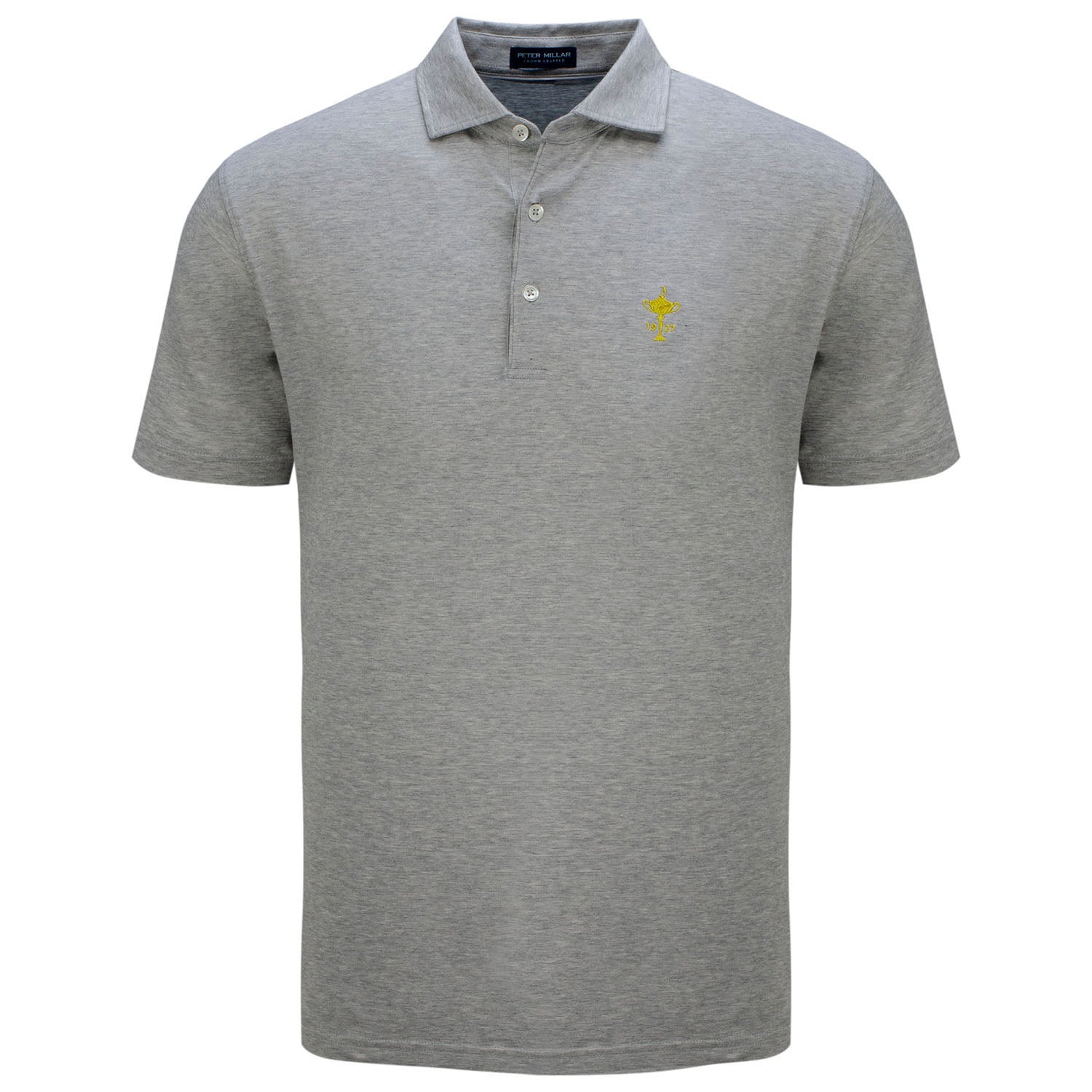 Peter Millar Excursionist Flex Polo in Grey- Front View