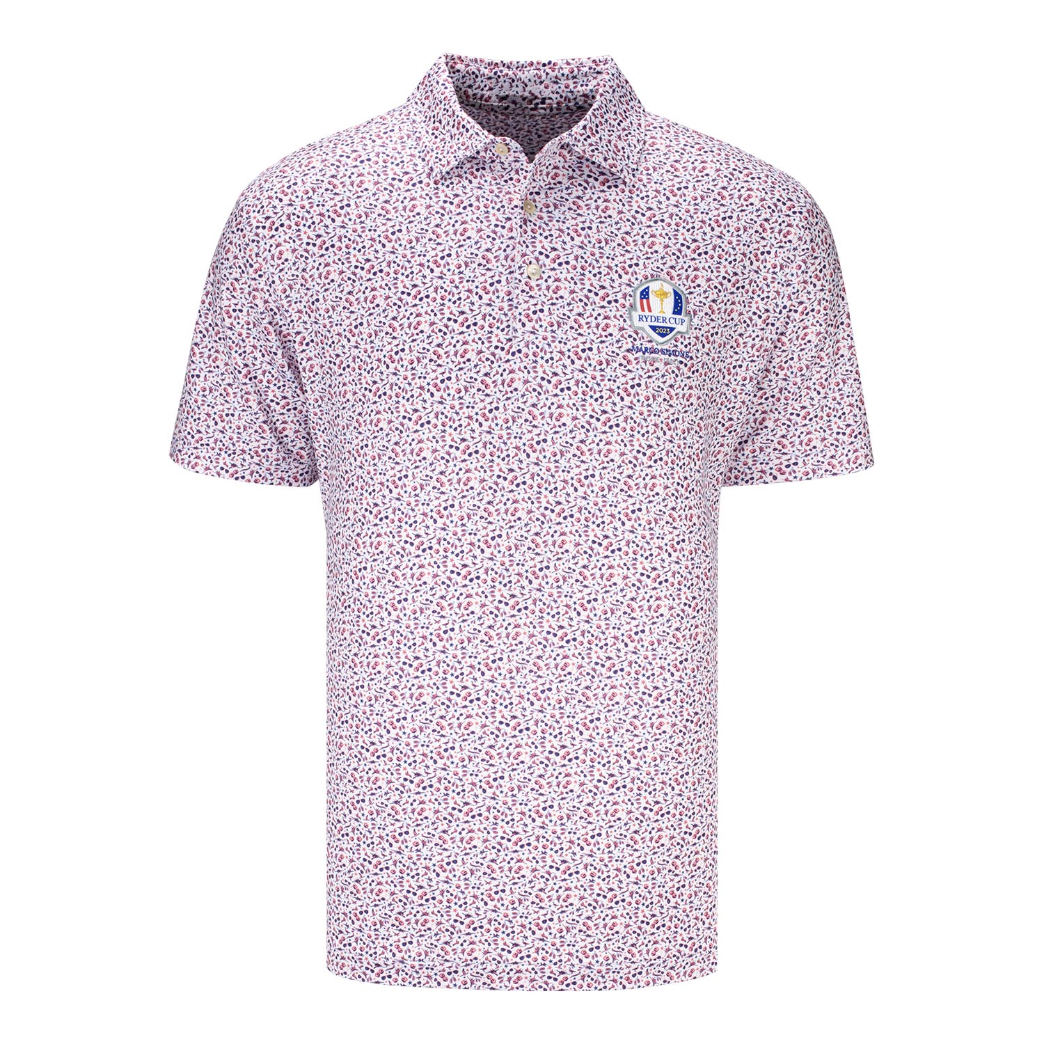 Peter Millar 2023 Ryder Cup Aviation Performance Jersey Polo- Front View