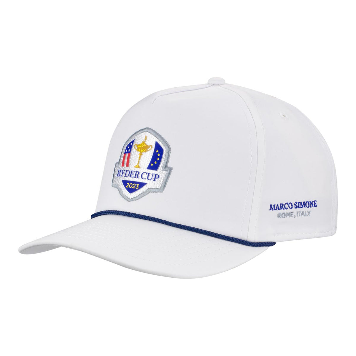 Imperial 2023 Ryder Cup The Wrightson Cap in White &amp; Navy Rope- Side View