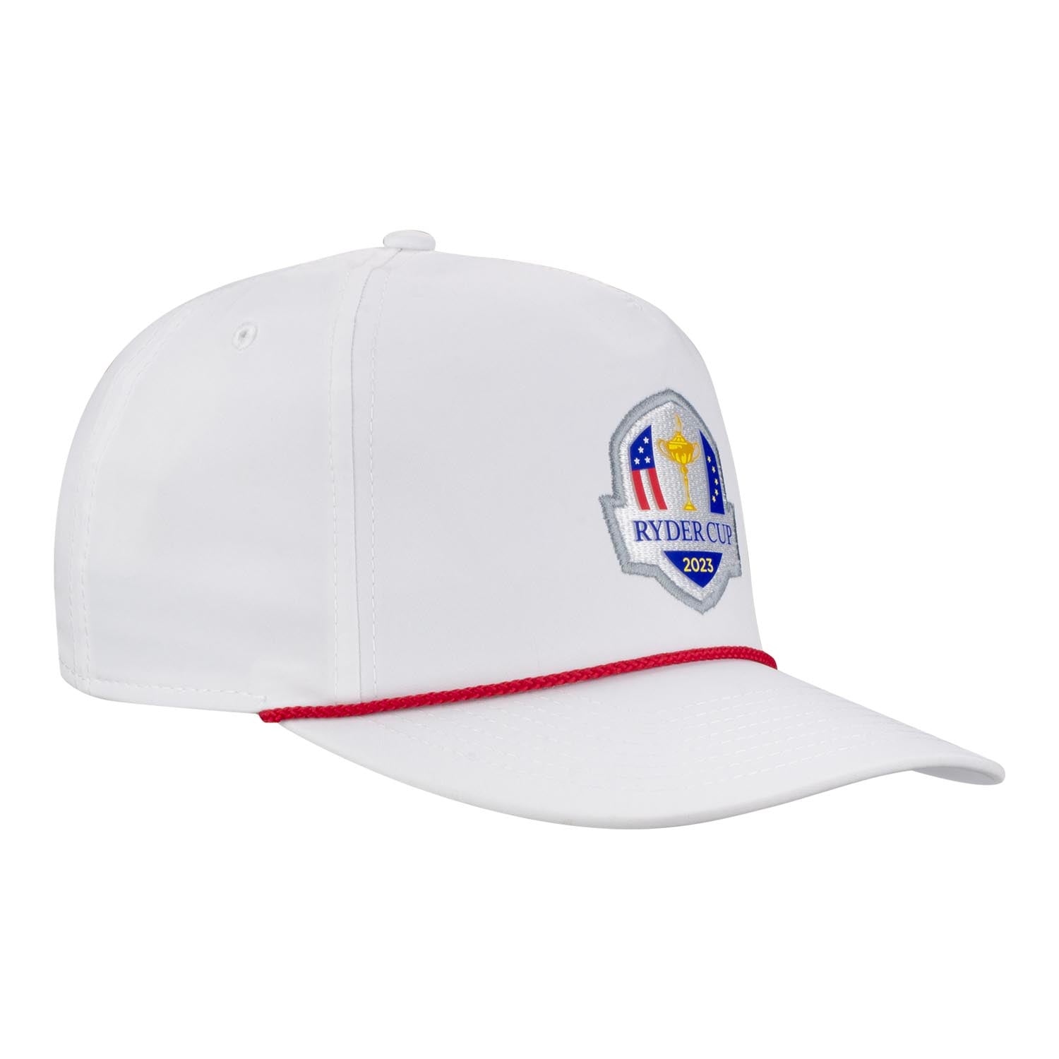 Imperial 2023 Ryder Cup The Wrightson Cap in White & Red Rope- Side View