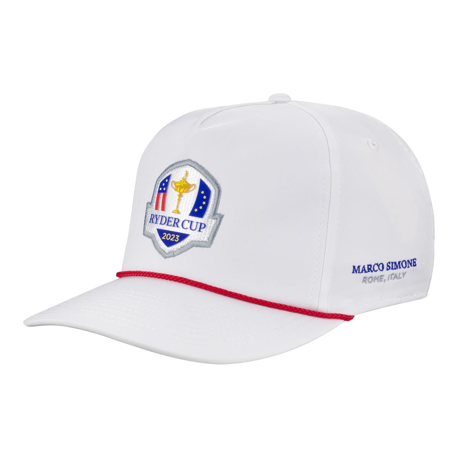Imperial 2023 Ryder Cup The Wrightson Cap in White & Red Rope- Side View