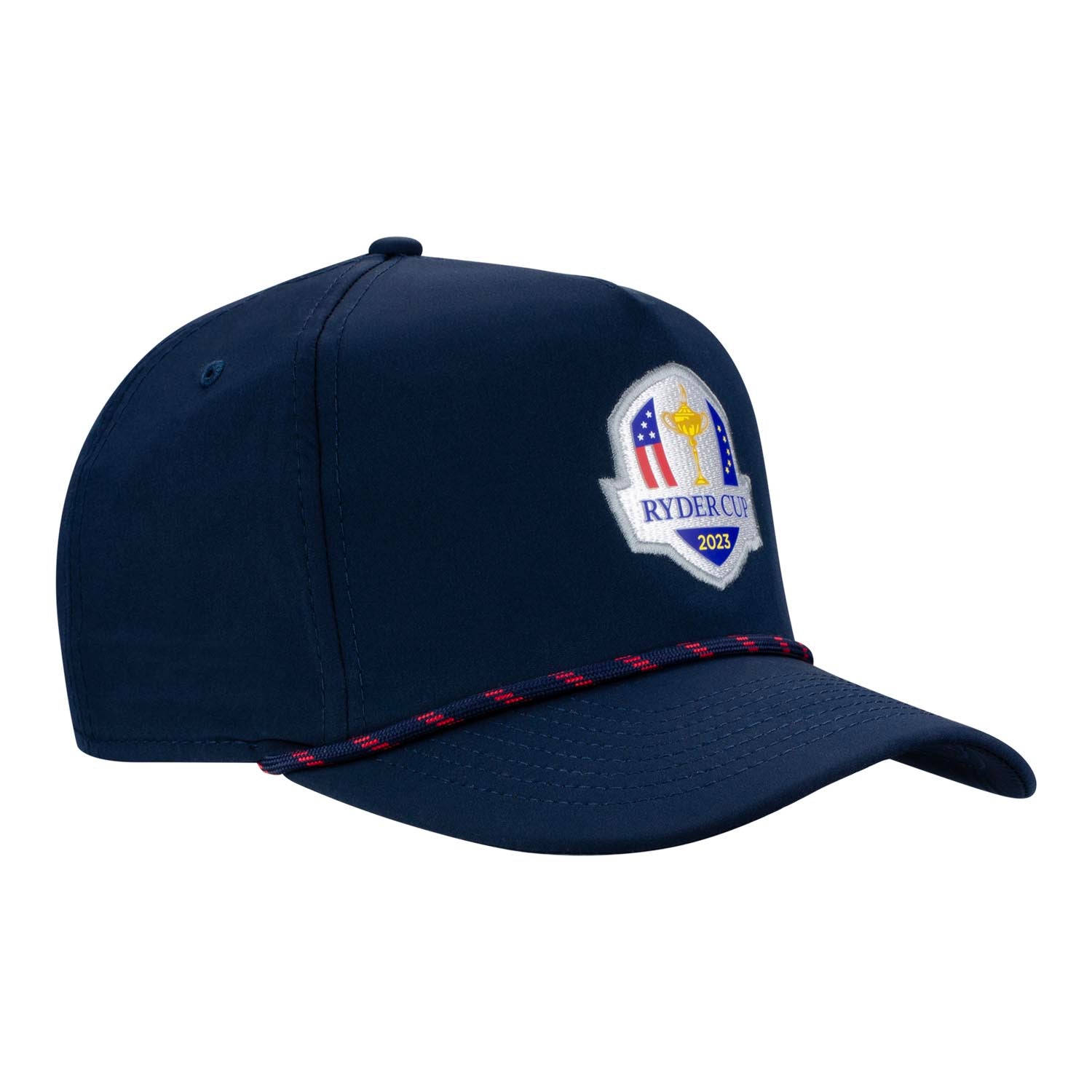 Imperial 2023 Ryder Cup The Wrightson Cap in Navy with Red Rope- Side VIew