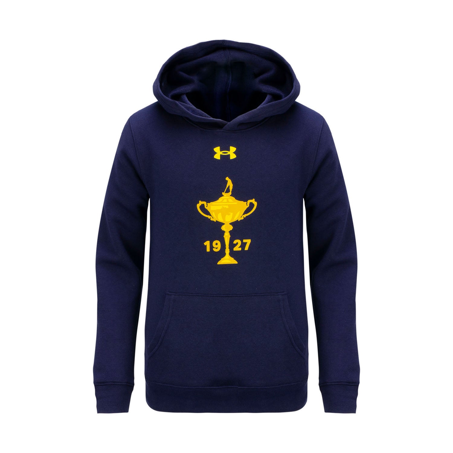 Boys Youth All Day Fleece Hoodie - Navy- Front View